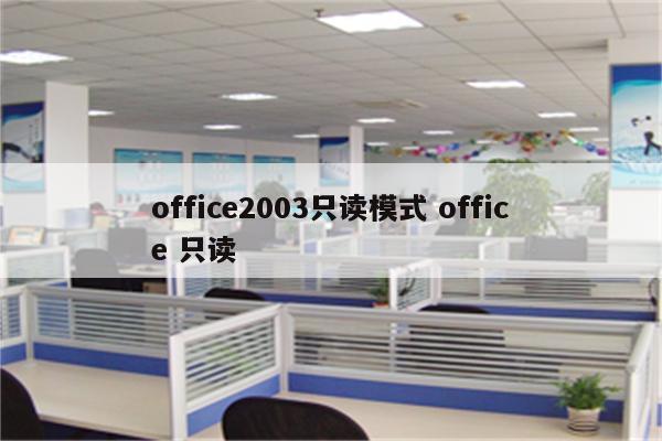 office2003只读模式 office 只读