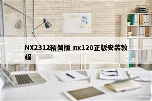 NX2312精简版 nx120正版安装教程