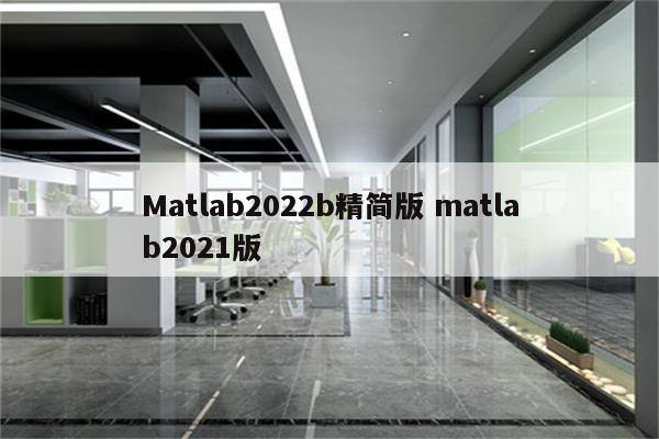 Matlab2022b精简版 matlab2021版