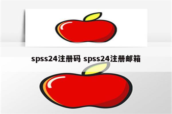 spss24注册码 spss24注册邮箱