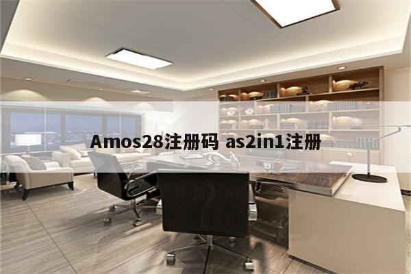 Amos28注册码 as2in1注册