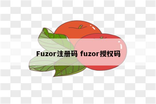 Fuzor注册码 fuzor授权码