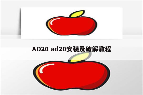 AD20 ad20安装及破解教程