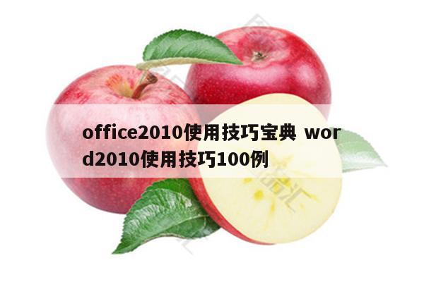 office2010使用技巧宝典 word2010使用技巧100例