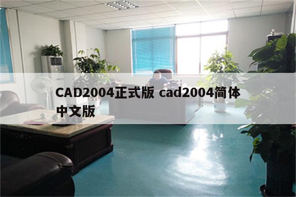 CAD2004正式版 cad2004简体中文版