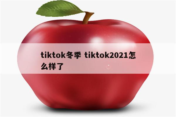 tiktok冬季 tiktok2021怎么样了