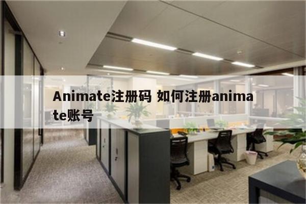 Animate注册码 如何注册animate账号