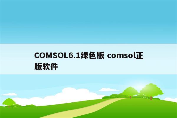 COMSOL6.1绿色版 comsol正版软件