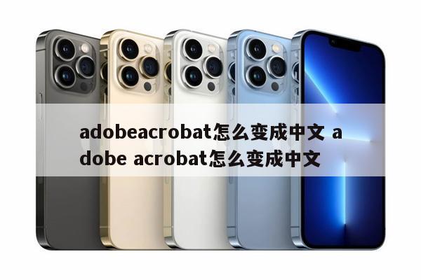 adobeacrobat怎么变成中文 adobe acrobat怎么变成中文