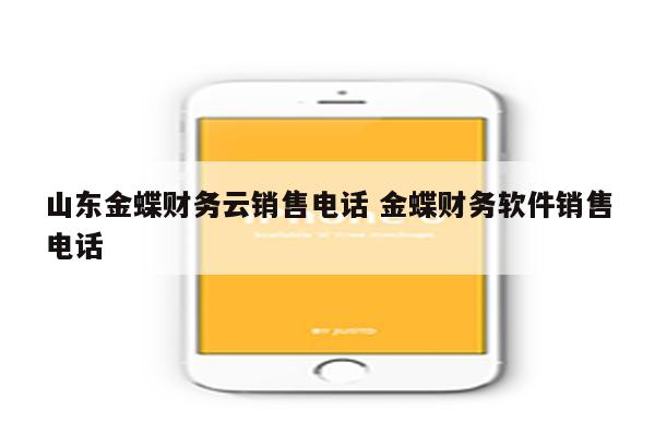 山东金蝶财务云销售电话 金蝶财务软件销售电话