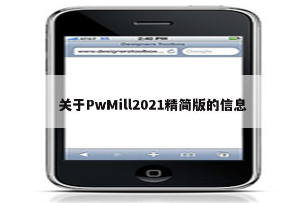 关于PwMill2021精简版的信息