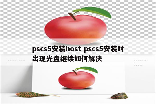 pscs5安装host pscs5安装时出现光盘继续如何解决