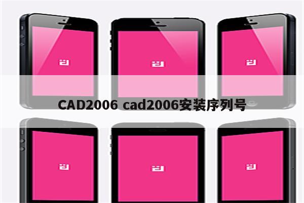 CAD2006 cad2006安装序列号