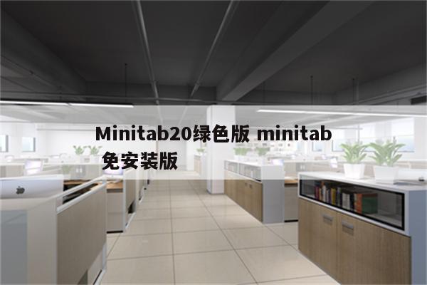 Minitab20绿色版 minitab 免安装版