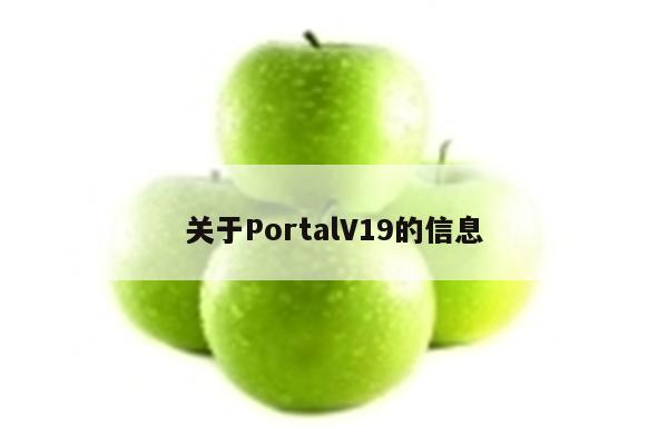 关于PortalV19的信息