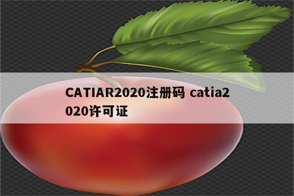 CATIAR2020注册码 catia2020许可证