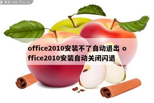 office2010安装不了自动退出 office2010安装自动关闭闪退