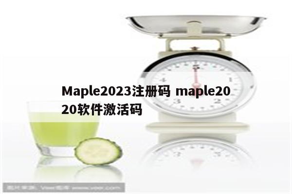 Maple2023注册码 maple2020软件激活码