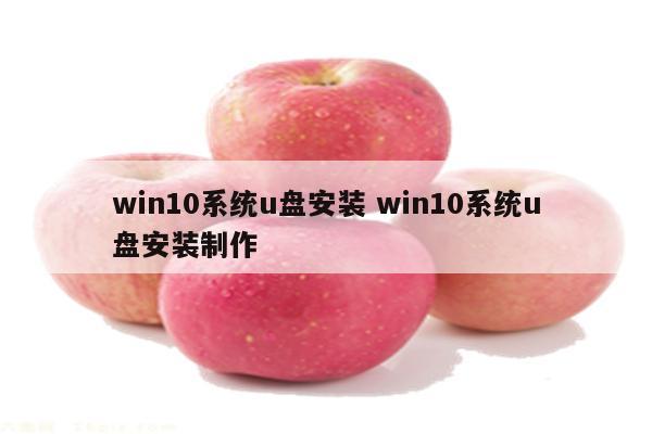 win10系统u盘安装 win10系统u盘安装制作