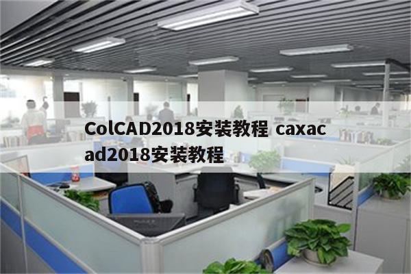 ColCAD2018安装教程 caxacad2018安装教程