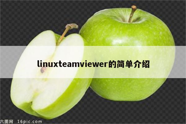 linuxteamviewer的简单介绍