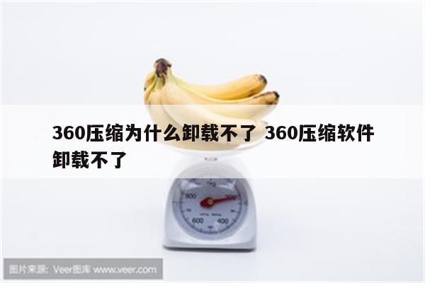 360压缩为什么卸载不了 360压缩软件卸载不了