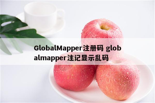GlobalMapper注册码 globalmapper注记显示乱码