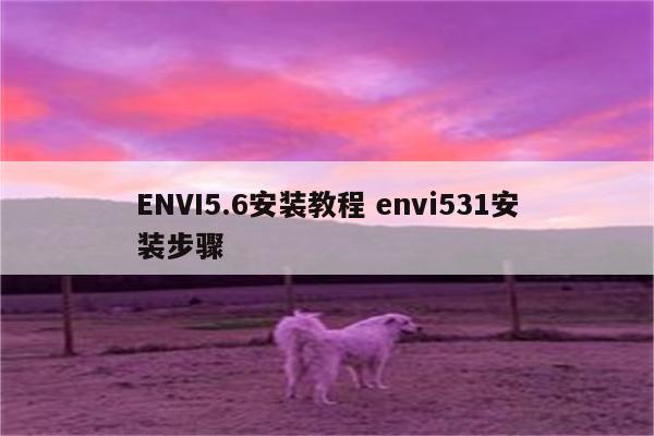 ENVI5.6安装教程 envi531安装步骤