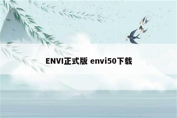 ENVI正式版 envi50下载