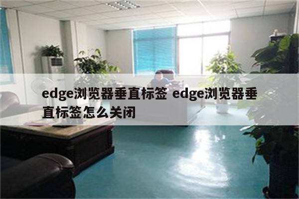 edge浏览器垂直标签 edge浏览器垂直标签怎么关闭