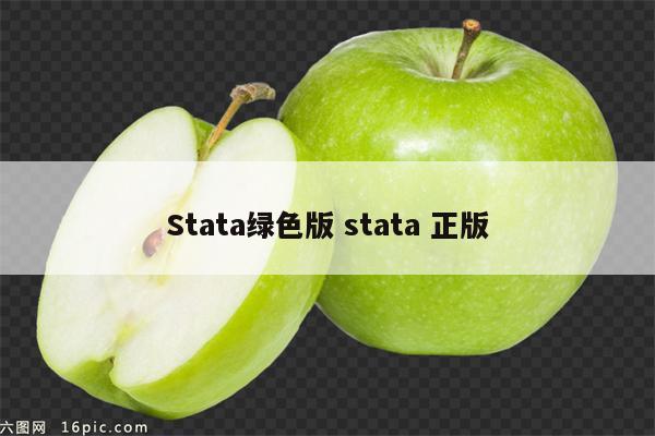 Stata绿色版 stata 正版