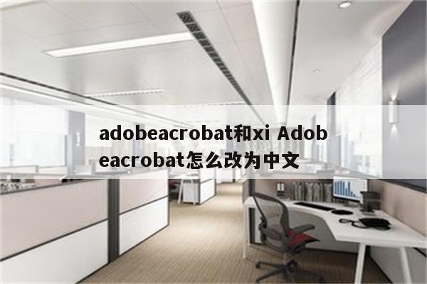 adobeacrobat和xi Adobeacrobat怎么改为中文