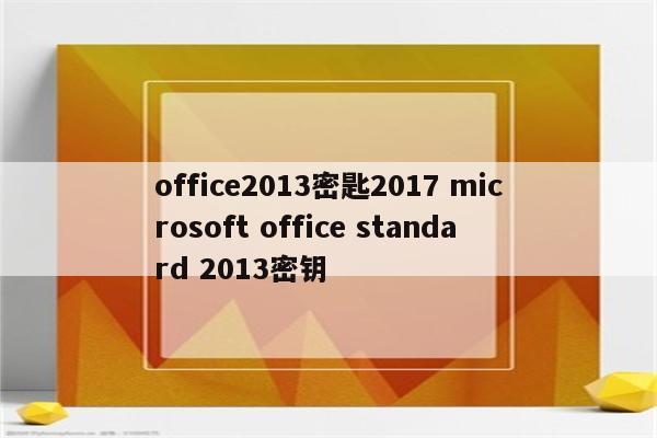 office2013密匙2017 microsoft office standard 2013密钥