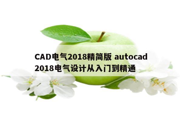 CAD电气2018精简版 autocad2018电气设计从入门到精通