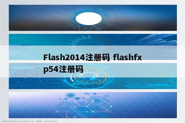 Flash2014注册码 flashfxp54注册码