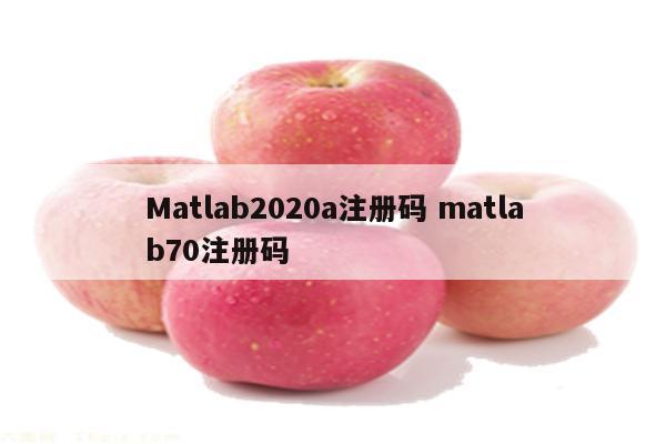 Matlab2020a注册码 matlab70注册码