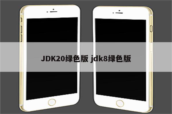 JDK20绿色版 jdk8绿色版