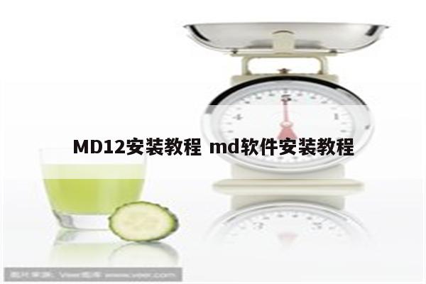 MD12安装教程 md软件安装教程
