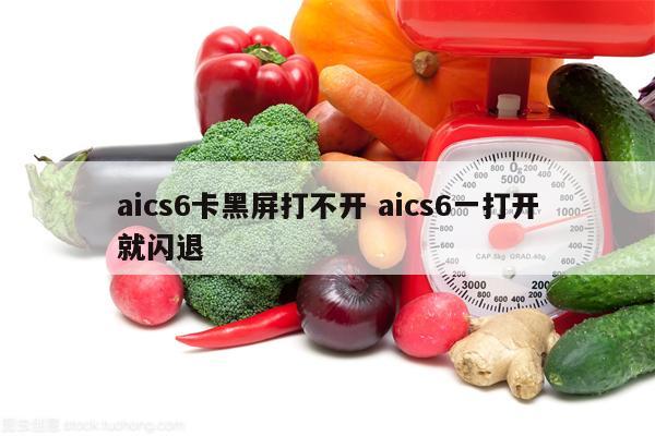 aics6卡黑屏打不开 aics6一打开就闪退