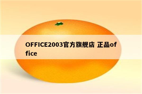 OFFICE2003官方旗舰店 正品office