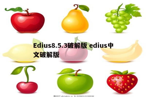 Edius8.5.3破解版 edius中文破解版