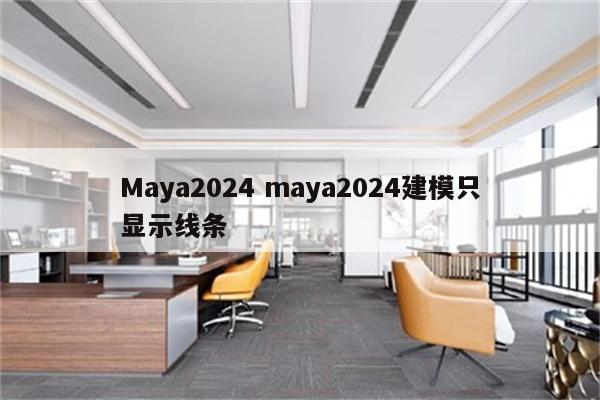 Maya2024 maya2024建模只显示线条