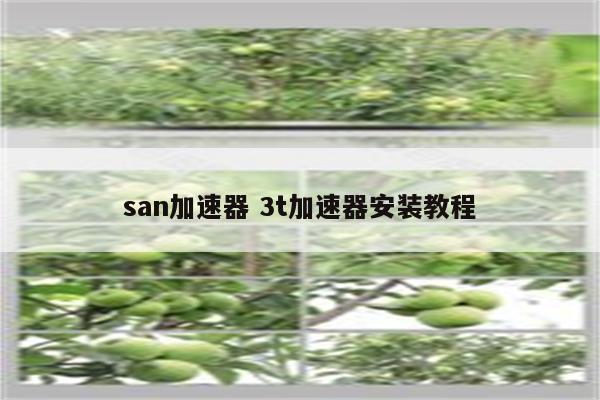 san加速器 3t加速器安装教程