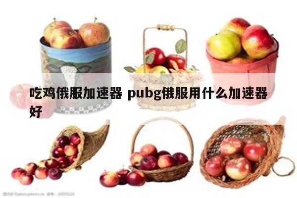 吃鸡俄服加速器 pubg俄服用什么加速器好