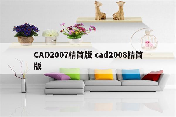 CAD2007精简版 cad2008精简版