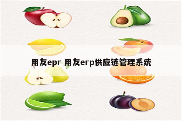 用友epr 用友erp供应链管理系统