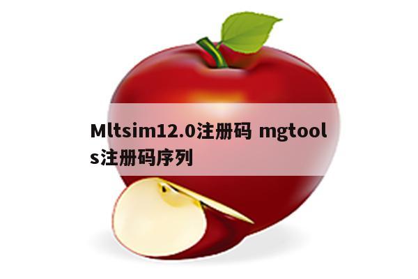 Mltsim12.0注册码 mgtools注册码序列