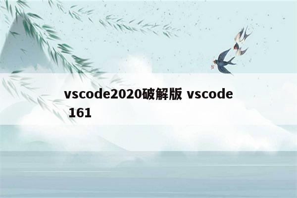 vscode2020破解版 vscode 161