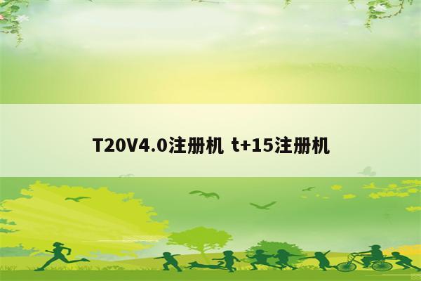 T20V4.0注册机 t+15注册机