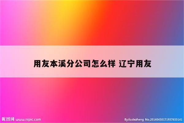 用友本溪分公司怎么样 辽宁用友